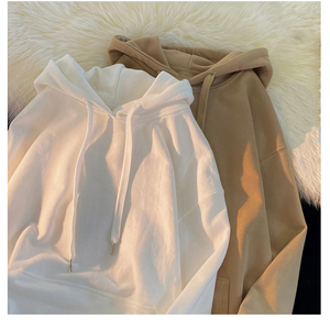 Grosir Pakaian Wanita Berkualitas Tinggi Atasan Hoodie Tebal Oversize Hombre Hoodie Tebal 400 Gsm - Product Image 1