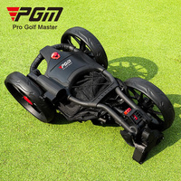PGM QC007 chariot de golf pliable à 3 roues chariots de golf avec siège packs de glace porte-parapluie