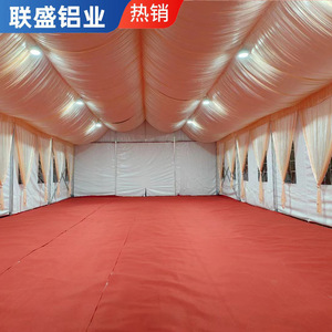 Fabric Draping Wedding <b>Tent</b> Rectangle Traditional <b>Red</b> For - Product Image 4