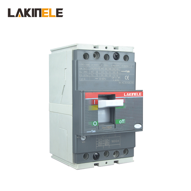 Molded Case 3Poles 4Poles Circuit Breakers 32A 63A 100A ICU50 50kA IEC60947-2 Electronic Trip Unit