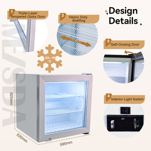 Congélateur de présentation de glaces MEISDA SD55 55L à température unique pour <span class=keywords><strong>magasin</strong></span> de proximité, vente chaude, congélateur commercial pour glaces - Product Image 3