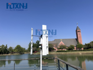 เครื่องกำเนิดไฟฟ้าพลังงานลมแบบแกนตั้ง FLTXNY 1 กิโลวัตต์ รอบต่ำ สำหรับใช้ในบ้านหรือไฟถนน - Product Image 3