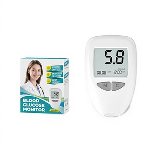 Source-factory Medical-grade Battery-powered Blood Glucose Meter Test Strips Lancets Auto-coding Low-pain For Elderly Home Use