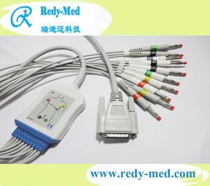 Edan contec NK <span class=keywords><strong>comen</strong></span> <span class=keywords><strong>ECG</strong></span> ekg Cáp dB 15pin 4.0 chuối - Product Image 4