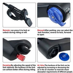 אביזרים לאופני חוף 20x4.0 26x4.0 מזלג קדמי מסגסוגת מגנזיום בולם זעזועים מזלג אוויר 135 מ\\\"מ לאופניים עם צמיגים רחבים - Product Image 4