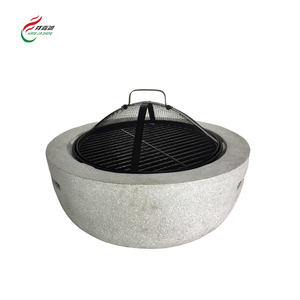 Outdoor Round <strong>Fire</strong> Pit Garden Wood Burning Firepits Ceramics <strong>Table</strong> <strong>Top</strong> <strong>Fire</strong> Pit <strong>Bowl</strong> - Product Image 1