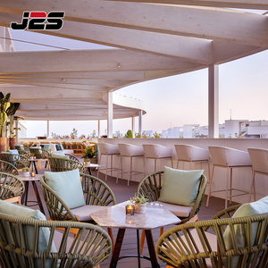 Muebles <span class=keywords><strong>de</strong></span> Exterior Comerciales J2S, Silla <span class=keywords><strong>de</strong></span> Cuerda con Mesa <span class=keywords><strong>de</strong></span> Aspecto <span class=keywords><strong>de</strong></span> Madera <span class=keywords><strong>y</strong></span> Base <span class=keywords><strong>de</strong></span> Metal <span class=keywords><strong>para</strong></span> Hotel, Piscina <span class=keywords><strong>y</strong></span> <span class=keywords><strong>Terraza</strong></span> <span class=keywords><strong>de</strong></span> Cafetería - Product Image 4