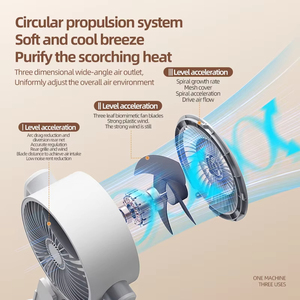 Ventilador de refrigeración de circulación de aire USB de gran venta, ventilador de suelo eléctrico de pie, ventilador de suelo de mesa ajustable con control remoto para oficina en casa - Product Image 5
