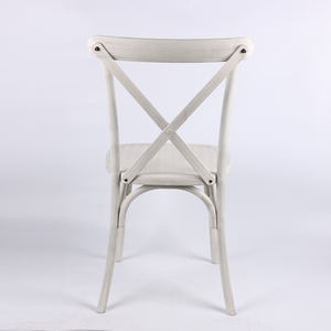 Lime Wash Resin Crossback <b>Chair</b> for Weddings Industrial Design for Ceremony and <b>Reception</b> Seating OEM Cheap - Product Image 5