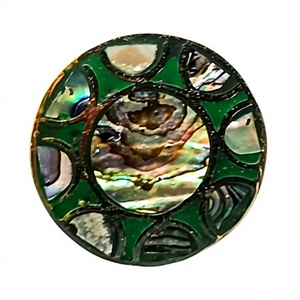 Bohemia <b>abalone</b> <b>shell</b> Brass Rings Gold Plated Women's anniversary Gift Jewelry online fashion jewelry shop - Product Image 1