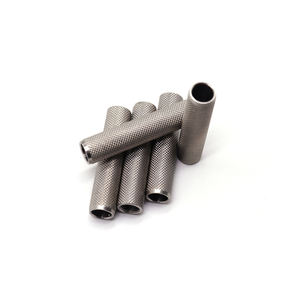 Piezas de torno Cnc personalizadas de fábrica Tubo moleteado de acero inoxidable de precisión - Product Image 4