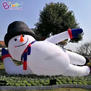공장 아울렛 맞춤형 거대한 크리스마스 풍선 눈사람 거대한 누워 눈사람 크리스마스 장식을위한 풍선 크리스마스