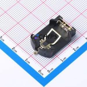 BS-08-B2BA030 Button & Strip Battery Connector SMD Connector Battery Holder CR2032 Phosphor Bronze - Product Image 1