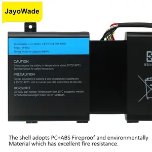 Batería Nueva <span class=keywords><strong>2F8K3</strong></span> para Portátil Dell Alienware 17 R1 17X M17X-R5 Alienware 18 R1 18X M18X-R3 Serie 02F8K3 KJ2PX 14.8V 86Wh <span class=keywords><strong>2F8K3</strong></span> - Product Image 4