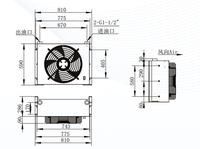 Échangeur de chaleur à plaques en acier inoxydable KEYUAN AH1680T-CA 300L/min, pompe 3.0MPa, machine de pressage industrielle, AC220/380V 1