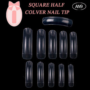 TSZS 10 Tamaños 500PCS Largo Cuadrado Transparente Uñas Media Cubierta Francés Nail Art Ballerina Tips para Mujeres - Product Image 2