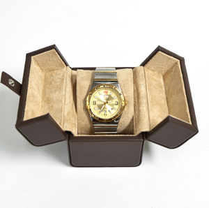 Boîte à montres de luxe disponible en plusieurs couleurs, boîte de présentation de montres en cuir à ouverture rabattable pour hommes et femmes - Product Image 2