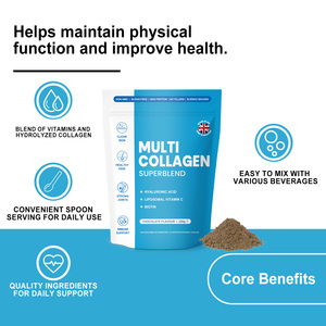 Üstün Çoklu Kolajen Süper Karışım Tozu, Cilt, Saç ve Eklem Sağlığı için Lipozomal C Vitamini ile Zenginleştirilmiş, GDO'suz, Yüksek Proteinli - Product Image 5
