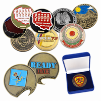 Moneda de desafío personalizada, con relieve 3D, esmaltada, de forma irregular, de doble cara, para motocicleta, geocaching, antigua, coleccionable