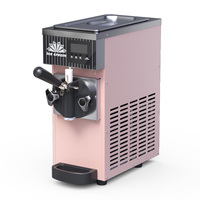 Fabrieks prijs mini commerciële automatische soft serve ijsmachine draagbare tafelmodel één smaak kleine ijsmachine