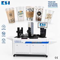 Imprimante numérique UV à passage unique CSJ-G502C personnalisée pour gobelets à café Boba en PET et bouteilles en plastique pour shampoings et cosmétiques