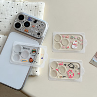 Protection d'objectif d'appareil photo mobile tout-en-un avec motif de dessin animé scintillant pour Apple iPhone 17 Pro Max