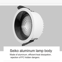Downlight LED COB de Alta Luminosidad, Aluminio, 30w 40w 60w, Alto Flujo Luminoso, Ajustable, Moderno, para Instalación en Proyectos Comerciales y Almacenes