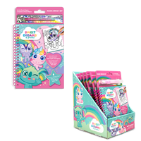 Carnet de coloriage en carton Aqua Magic Sweet Dreams Friends pour enfants de 3 à 6 ans, 8,5 pouces