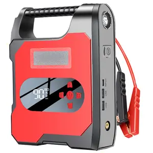 Portable Power Station Car Jump Starter 1000 Peak Amp Battery Booster with 120 PSI Air Compressor, USB Output, Battery Clamps