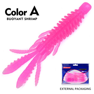 Leurre souple flottant en PVC 2g 4g avec paillettes flash et sequins laser, 5 couleurs, pour la pêche à la truite, au bar et au brochet - Product Image 1