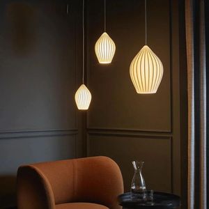 Lustre moderne japonais en céramique et cristal style français <span class=keywords><strong>Bauhaus</strong></span> pour salon chambre étude lampe design créative simple - Product Image 3