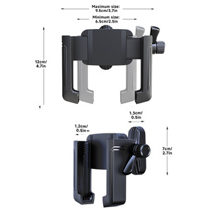 Support de téléphone portable universel à <span class=keywords><strong>fixation</strong></span> murale adhésive pour <span class=keywords><strong>vélo</strong></span> de spinning, tapis de course, douche – Design minimaliste pour personne paresseuse - Product Image 5