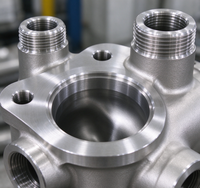 Boîtier de pompe à soupape usiné CNC en acier inoxydable 304 316, moulage de précision par cire perdue, résistant à la corrosion, OEM