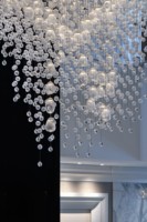 Loft double hauteur appartement goutte d'eau éclairage suspendu goutte d'eau lustre d'hôtel luxe