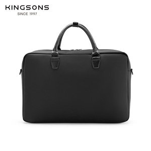 Kingsons Men's Business <b>Briefcase</b> 15 Inch Laptop Bag With Zipper Closure For Office Commuting - Product Image 3