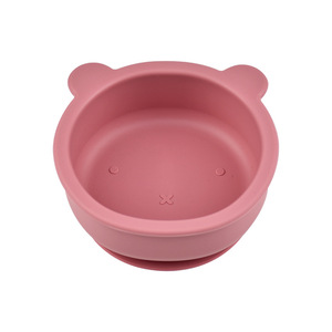 Plato de Silicona de Grado Alimenticio con Diseño Simple de Osito, Plato de Cena para Niños Resistente a Caídas, Vajilla para Alimentación - Product Image 5