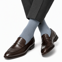 Chaussettes en lin et coton personnalisées pour hommes, haute performance, motif quadrillé, respirantes, antibactériennes, absorbant la transpiration, sans coutures, fines, à carreaux