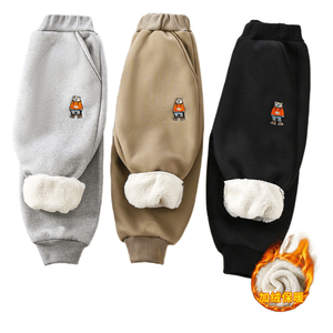 Pantalon de survêtement rembourré et épaissi pour bébés garçons, nouvelle collection hiver, vêtements chauds pour l'extérieur, vente en gros - Product Image 1