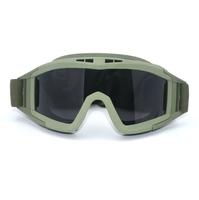 Lunettes tactiques anti-vent, anti-buée, avec lentilles interchangeables 3 couleurs, lunettes de sécurité pour sports de plein air, tir, protection des yeux