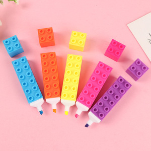 Hot Sales Creative Highlighter Marker Pens Fashion Design with Custom Logo Permanent Ink for Students Kids Made of Plastic - Product Image 6