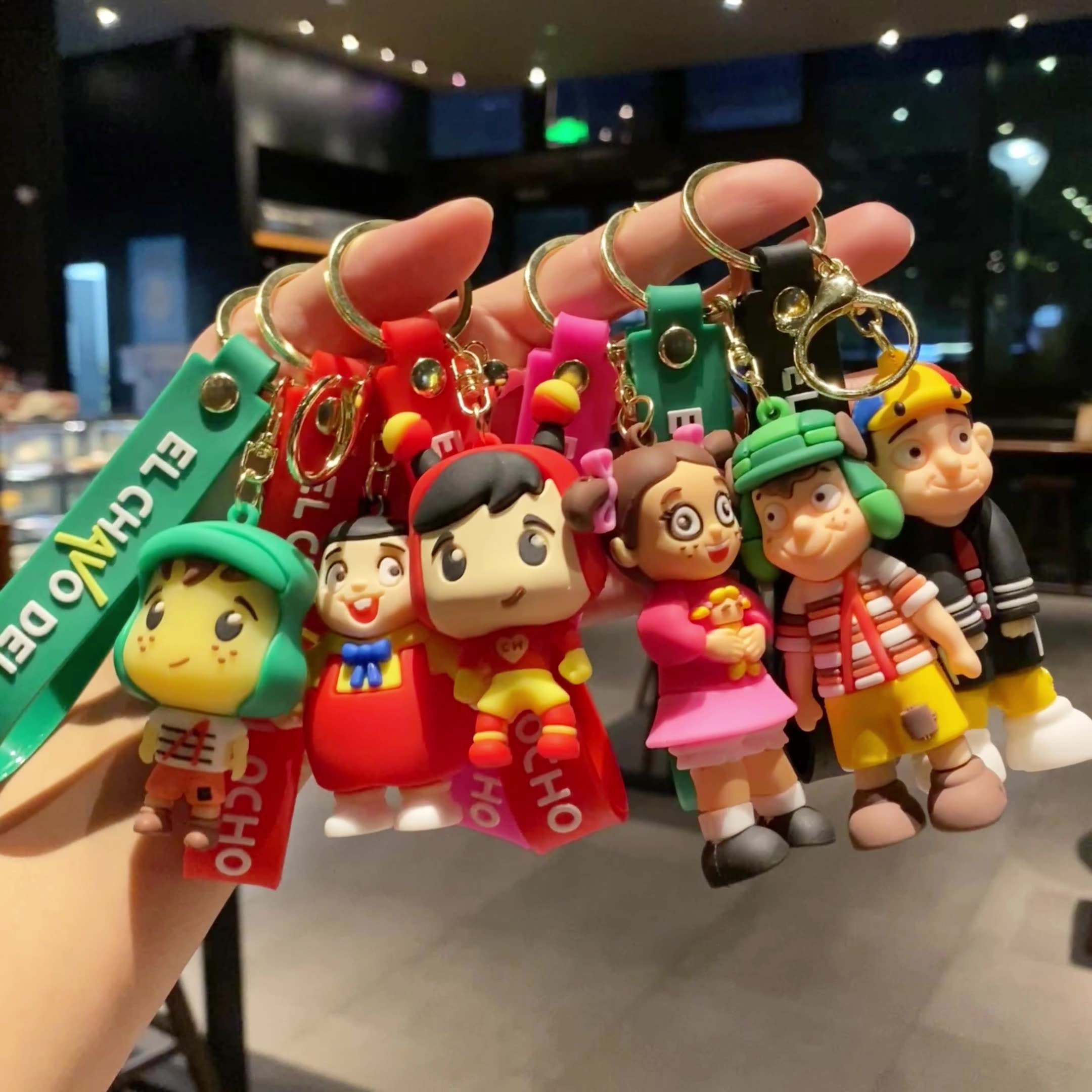 Оптовая продажа милый мультяшный брелок El Chavo новый стиль ПВХ маленький кулон для автомобиля/школьная сумка Нежный маленький подарок кукла