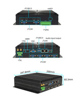 Ordinateur industriel embarqué sans ventilateur haute performance avec système d'exploitation Windows/Linux en option, automatisation et terminal en libre-service