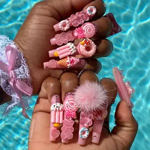 Adornos acrílicos de resina mixta para <span class=keywords><strong>uñas</strong></span>, accesorios de decoración de <span class=keywords><strong>uñas</strong></span> artísticas en 3D, <span class=keywords><strong>2021</strong></span> - Product Image 3