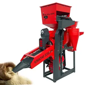 Multifunction 4 in 1 combined rice mill paddy straw separator broken rice separator flour mill produced by Backbone Machinery