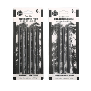 Set di 6 Matite Keep Smiling HB 2B 4B <span class=keywords><strong>6B</strong></span> 8B in Legno di Tiglio per Disegno e Schizzo Professionale - Product Image 3