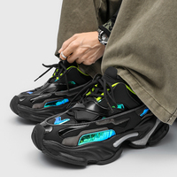 Nouvelles chaussures tendance pour hommes et femmes, baskets à semelle épaisse, chaussures de sport tendance, chaussures confortables à semelle épaisse, chaussures à amortissement lent