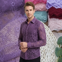 Tissu en dentelle jacquard extensible et écologique, 18 cm, avec bordure florale brodée en élasthanne pour lingerie de filles et textiles de maison