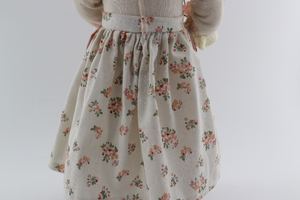 Figurine de lapin de Pâques miniature rose à carreaux de 45 cm, tête de fille, décoration de table, figurine de lapin mâle, décoration de fête - Product Image 6