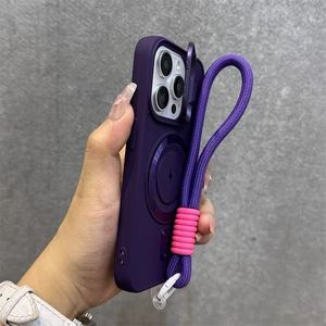<span class=keywords><strong>Funda</strong></span> Magnética de Lujo con Soporte para Lentes y <span class=keywords><strong>Correa</strong></span> de Muñeca para <span class=keywords><strong>iPhone</strong></span> 16 15 14 13 Pro Max 16 Plus, <span class=keywords><strong>Funda</strong></span> Protectora Suave con Cordón de Nylon a la Moda - Product Image 3