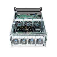 Châssis de serveur GPU monté en rack 4U de haute qualité 8 4090 ATX Form Deep Learning AI Rendering USB Aluminium Fan Cool Style Stock